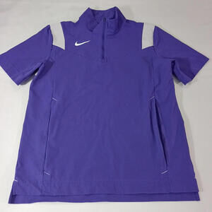 Nike Lightweight Short Sleeve Coaches HOT Jacket DJ5113-545 Purple Size Medium